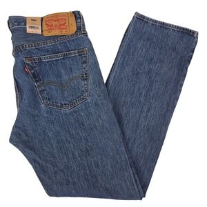 Levi's 501 Original Jeans Mens 33x32 Blue Straight Leg Button Fly Y2K Denim NWT